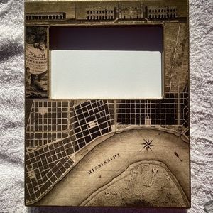 New Orleans Map Picture Frame
